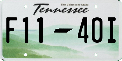 TN license plate F1140I