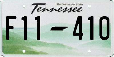 TN license plate F1141O
