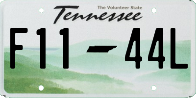 TN license plate F1144L