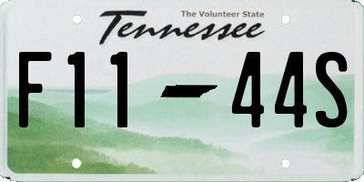 TN license plate F1144S
