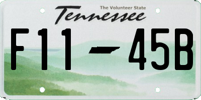 TN license plate F1145B