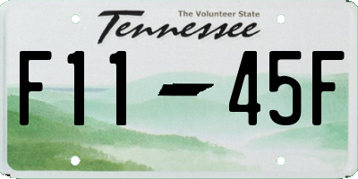 TN license plate F1145F