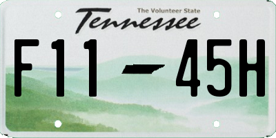 TN license plate F1145H