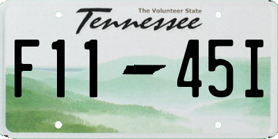 TN license plate F1145I