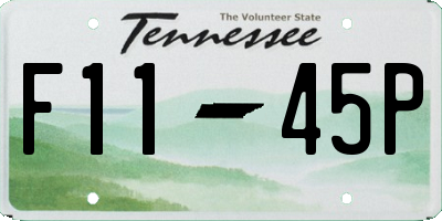 TN license plate F1145P