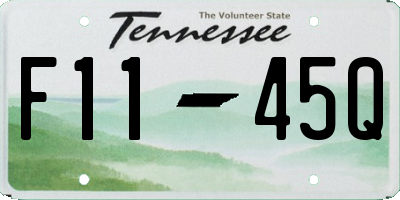 TN license plate F1145Q