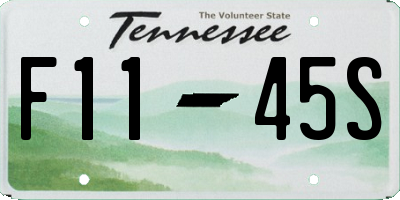 TN license plate F1145S