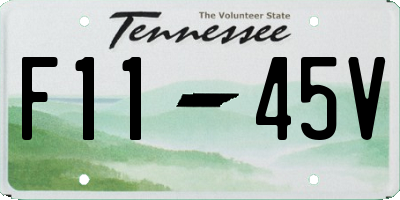 TN license plate F1145V