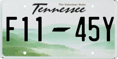 TN license plate F1145Y