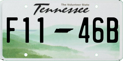 TN license plate F1146B