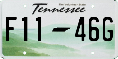 TN license plate F1146G