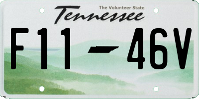 TN license plate F1146V