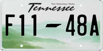 TN license plate F1148A