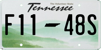 TN license plate F1148S