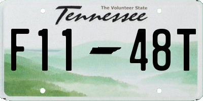 TN license plate F1148T