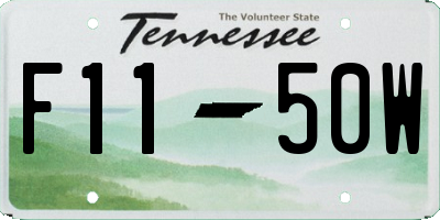 TN license plate F1150W