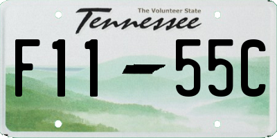 TN license plate F1155C