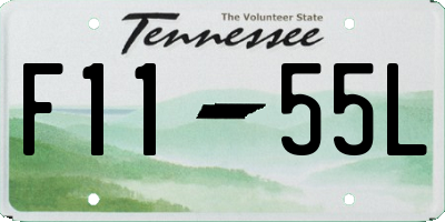 TN license plate F1155L