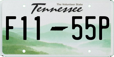 TN license plate F1155P