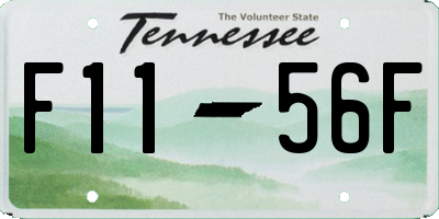 TN license plate F1156F