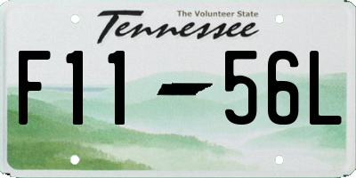 TN license plate F1156L