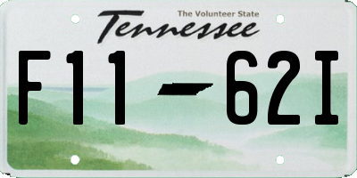 TN license plate F1162I