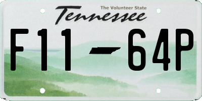 TN license plate F1164P