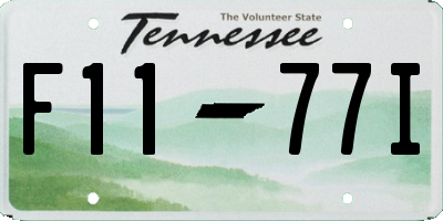 TN license plate F1177I