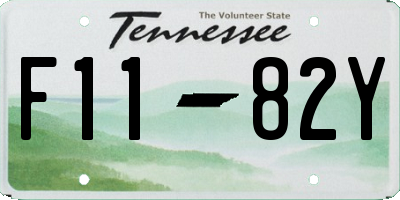 TN license plate F1182Y