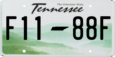 TN license plate F1188F