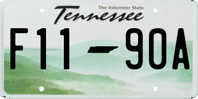 TN license plate F1190A