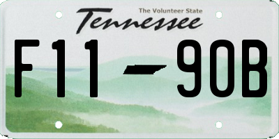TN license plate F1190B