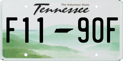 TN license plate F1190F