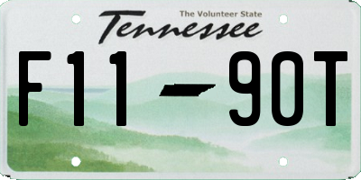 TN license plate F1190T