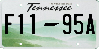 TN license plate F1195A