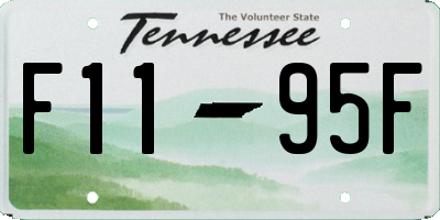 TN license plate F1195F