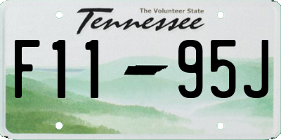 TN license plate F1195J