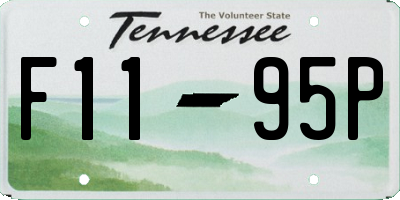 TN license plate F1195P
