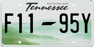 TN license plate F1195Y
