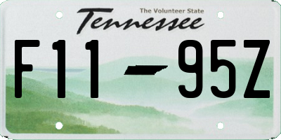 TN license plate F1195Z