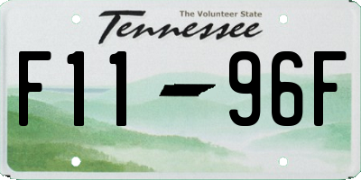 TN license plate F1196F