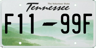 TN license plate F1199F