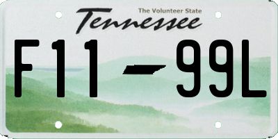 TN license plate F1199L