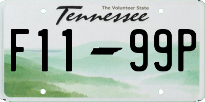 TN license plate F1199P
