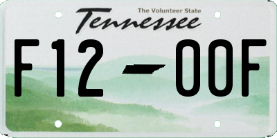 TN license plate F1200F