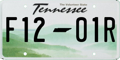 TN license plate F1201R