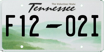 TN license plate F1202I