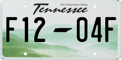 TN license plate F1204F