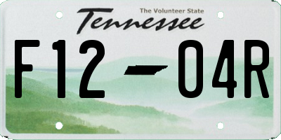TN license plate F1204R