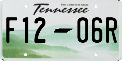 TN license plate F1206R